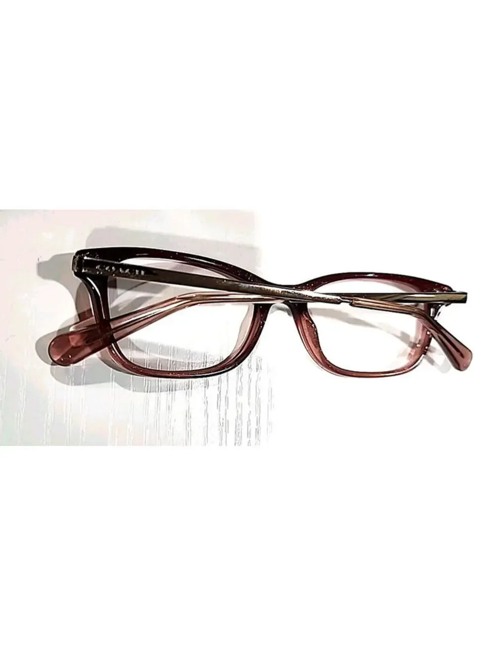 Coach HC6142 5551 Crystal Red Glitter Fade Oval Eyeglasses 51-17 140